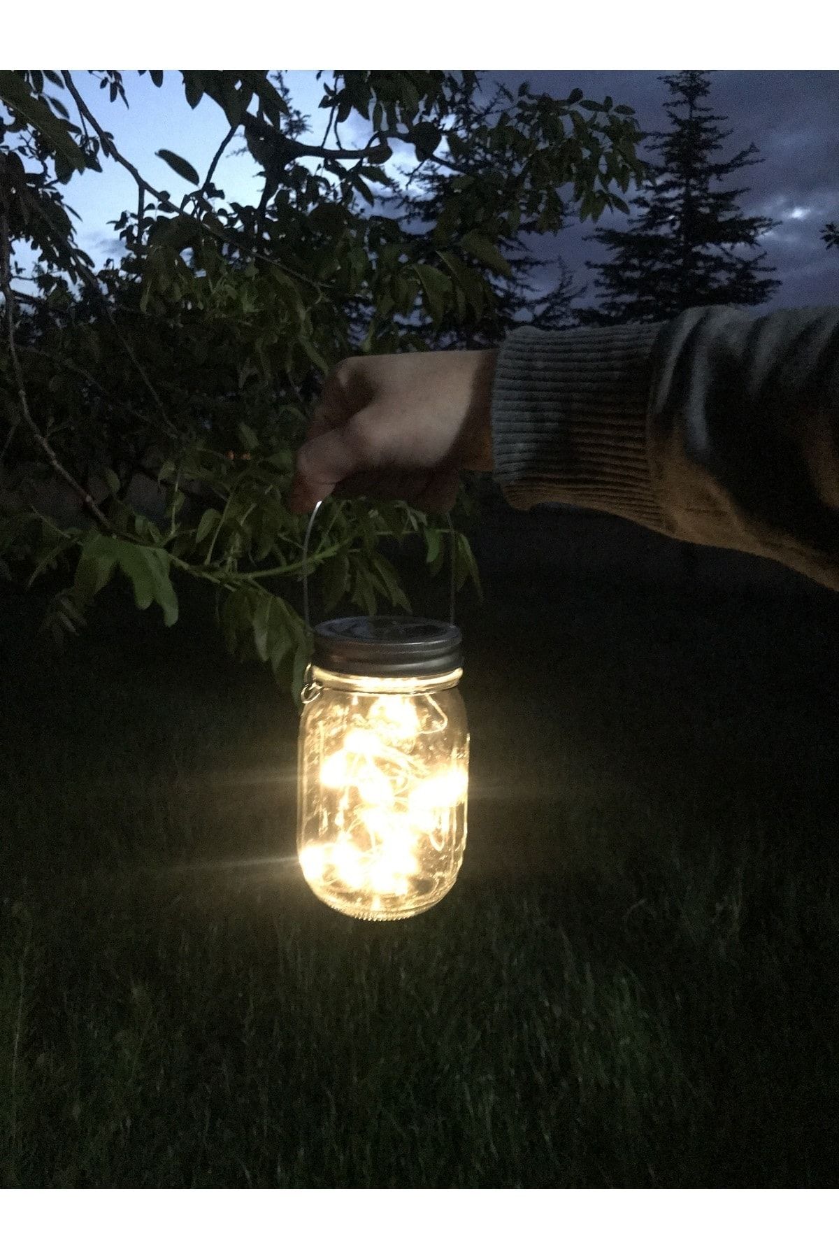 Kamp Lambası Solar Peri Kavanozu Aydınlatma