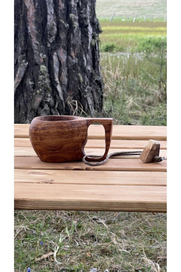 Kuksa Bardak - Kestane Ağacı Kupa Model