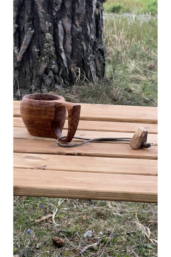 Kuksa Bardak - Kestane Ağacı Kupa Model - Görsel 2