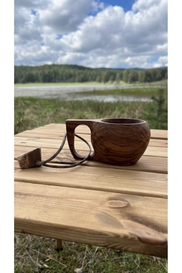 Kuksa Bardak - Kestane Ağacı Kupa Model - Görsel 3