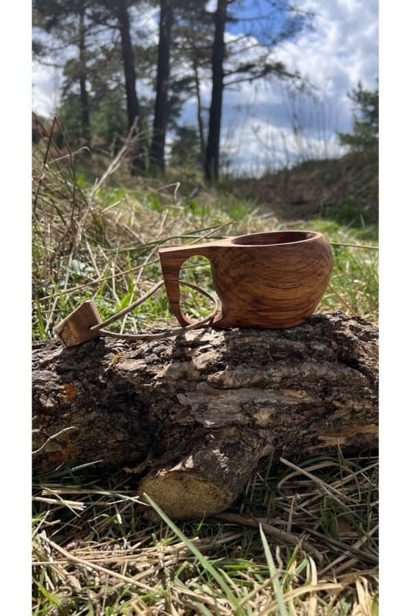 Kuksa Bardak - Kestane Ağacı Kupa Model - Görsel 5