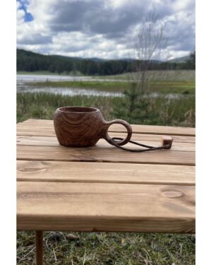 Kuksa Bardak - Kestane Ağacı Fincan Model