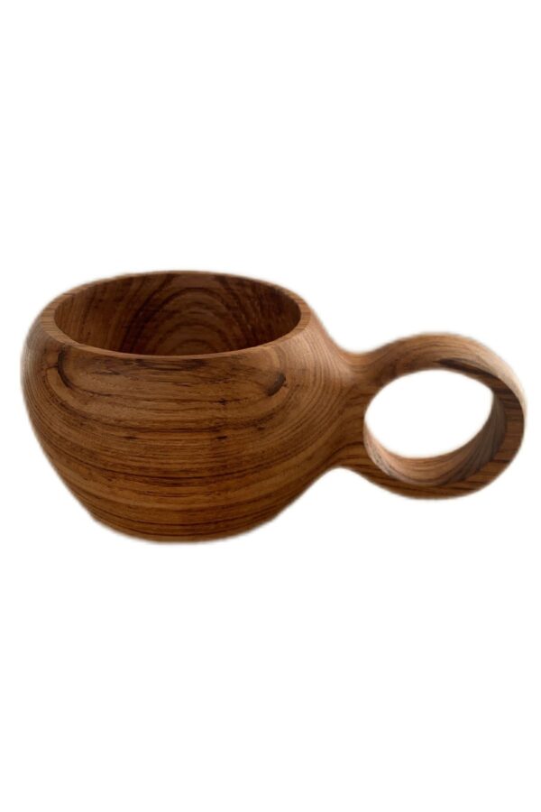 Kuksa Bardak - Kestane Ağacı Fincan Model - Görsel 6