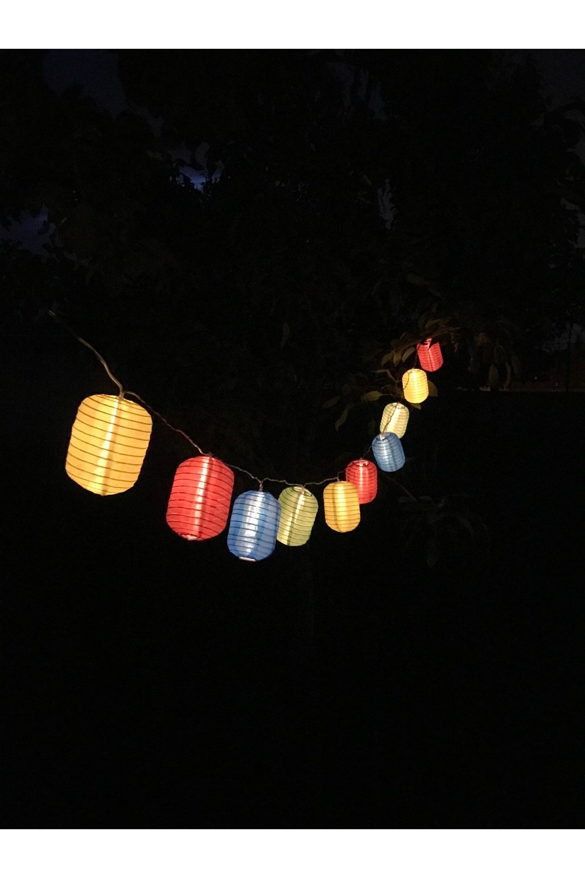 Renkli Solar Kamp Lambası Japon Fenerleri - Görsel 2