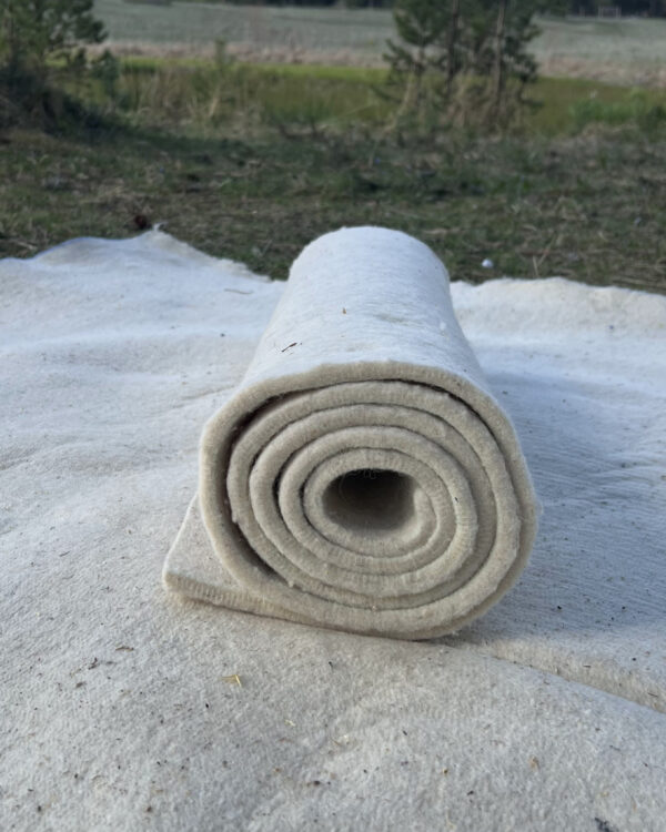 Alakiyiz Mat - Kamp Matı - Yoga Spor Fitness Pilates Matı (KEÇE, DOĞAL YÜN) - Doğal